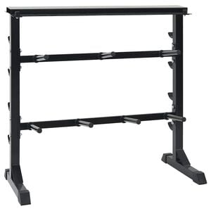 vidaXL S&uacute;lyz&oacute; &Aacute;llv&aacute;ny Fekete 99 x 45 x 95,5 cm Porsz&oacute;rt ac&eacute;l
