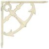 vidaXL Fali polctart&oacute;k 12 db Antik feh&eacute;r 21 x 21 x 3.5 cm Ac&eacute;l