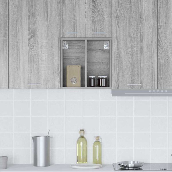 vidaXL F&uuml;ggő szekr&eacute;ny Sz&uuml;rke Sonoma 40 x 29,5 x 40 cm Faanyag