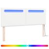 vidaXL LED &aacute;gyt&aacute;mla Feh&eacute;r 144 cm Műbőr
