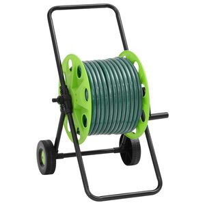 vidaXL z&ouml;ld t&ouml;mlőkocsi 30 m PVC t&ouml;mlővel