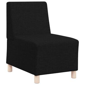 vidaXL modul&aacute;ris kanap&eacute;egys&eacute;g karfa n&eacute;lk&uuml;l, fekete, sz&ouml;vetből k&eacute;sz&uuml;lt, 55 cm