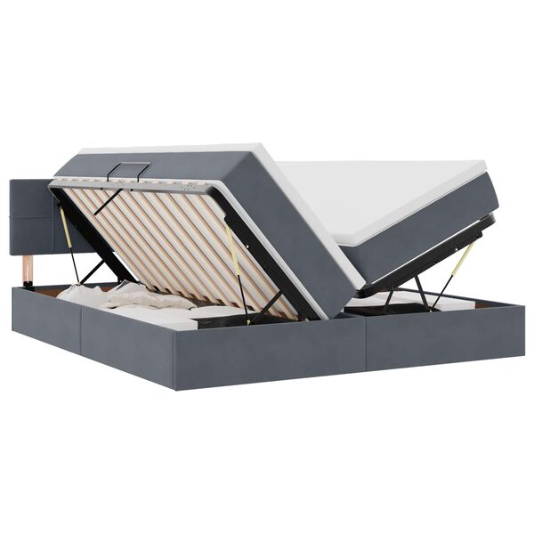 vidaXL &Aacute;gy LED -es l&aacute;mp&aacute;kkal S&ouml;t&eacute;tsz&uuml;rke 200 x 200 cm B&aacute;rsony