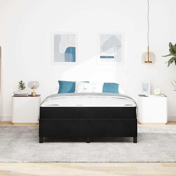 vidaXL &Aacute;gykeret matracmal Fekete 140 x 190 cm sz&ouml;vet