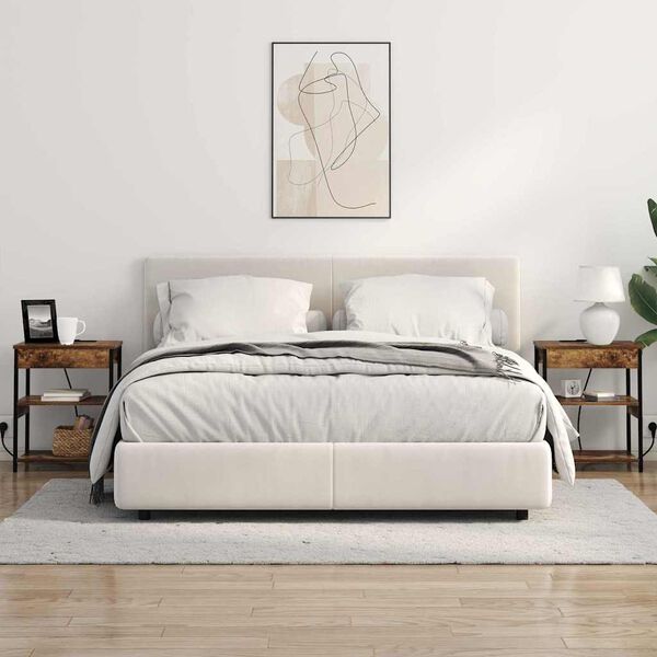 vidaXL &Eacute;jjeliszekr&eacute;ny 2 pcs F&uuml;st&ouml;lt t&ouml;lgy 41 x 31 x 51 cm Faanyag