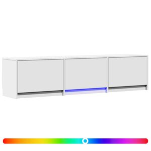 vidaXL LED-es t&eacute;v&eacute;&aacute;llv&aacute;ny 165 x 34 x 40 cm Feh&eacute;r M&eacute;rn&ouml;ki fa