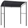 vidaXL antracitsz&uuml;rke ac&eacute;l grillpavilon 215 x 150 x 220 cm