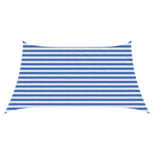 vidaXL Napernyő V&aacute;szon K&eacute;k &eacute;s Feh&eacute;r 3 / 4 x 2 m HDPE