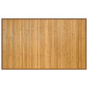 vidaXL n&eacute;gysz&ouml;gletű term&eacute;szetes bambusz szőnyeg 60 x 100 cm