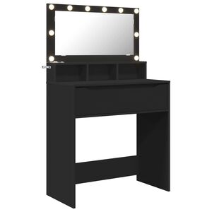 vidaXL H&aacute;l&oacute;szobai &Ouml;lt&ouml;zk&ouml;dő Asztalok Fekete 80 x 39,6 x 135 cm Faanyag
