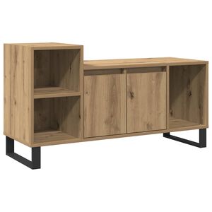 vidaXL k&eacute;zműves t&ouml;lgy sz&iacute;nű szerelt fa TV-szekr&eacute;ny 100x35x55 cm