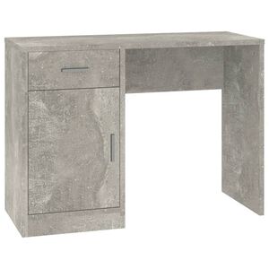 vidaXL betonsz&uuml;rke faanyag fi&oacute;kos/rekeszes &iacute;r&oacute;asztal 100x40x73 cm