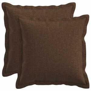 vidaXL P&aacute;rna huzat 2 pcs HOUTEN Barna 40 x 40 cm Műlensz&ouml;vet