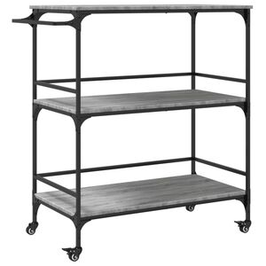 vidaXL sz&uuml;rke sonoma szerelt fa zs&uacute;rkocsi 100,5 x 50 x 105 cm