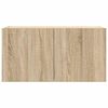vidaXL sonoma t&ouml;lgy sz&iacute;nű fali TV-szekr&eacute;ny LED-ekkel 80x35x41 cm