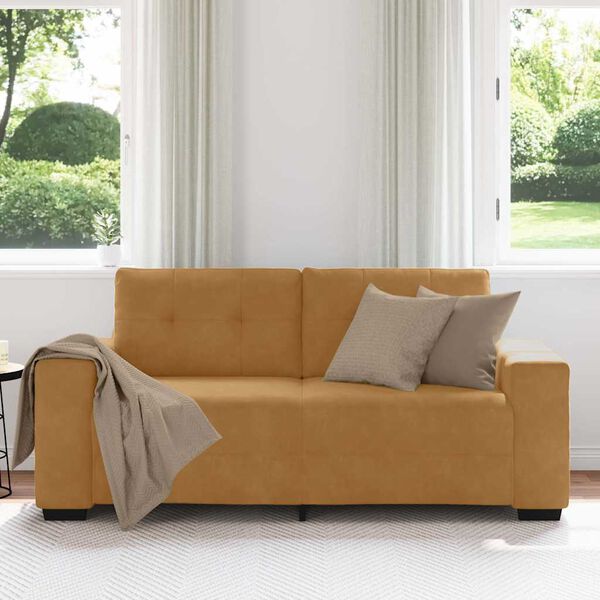 vidaXL barna b&aacute;rsony loveseat kanap&eacute; 180x77x82 cm