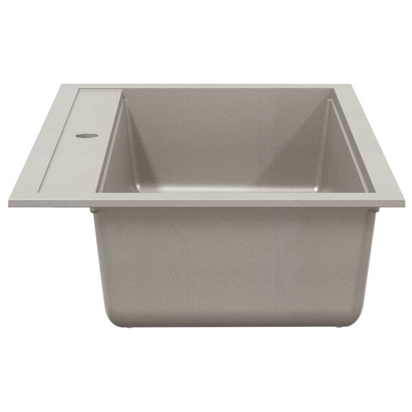 vidaXL szürke, egymedencés gránit mosogatótálca