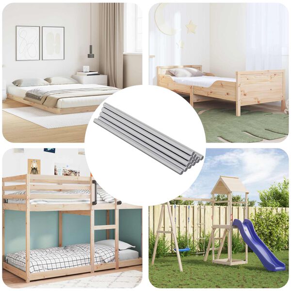 vidaXL Menetes R&uacute;d 800 pcs Ez&uuml;st Ac&eacute;l