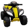 Gyerek Quad Elektromos Kisaut&oacute; S&aacute;rga &eacute;s Fekete