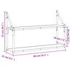vidaXL 2 szintes sonoma t&ouml;lgy sz&iacute;nű szerelt fa fali polc 80x21x51 cm