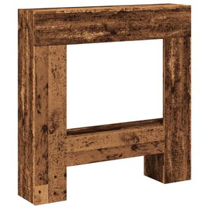 vidaXL antik fa sz&iacute;nű szerelt fa kandall&oacute;burkolat 81 x 18 x 82 cm