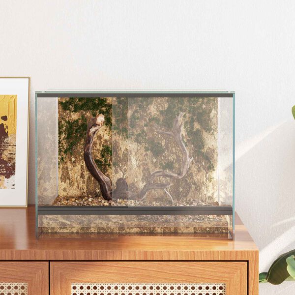 vidaXL Terr&aacute;rium t&aacute;rol&oacute;val &Aacute;tl&aacute;tsz&oacute; 40 x 30 x 30 cm &Uuml;veg