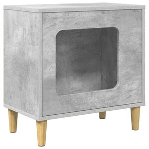vidaXL Macska H&aacute;z Beton 51 x 30 x 52 cm Szerelt Fa