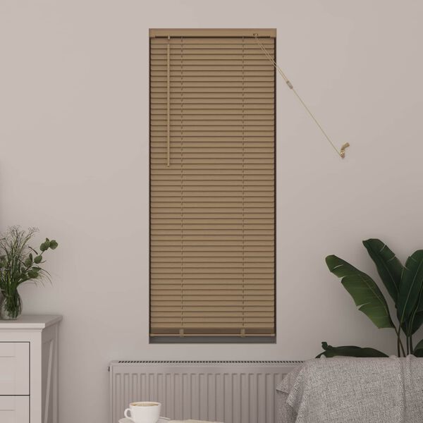 vidaXL Zsaluzia &Aacute;ll&iacute;that&oacute; Vil&aacute;gos barna mint&aacute;val 150 x 40 cm PVC