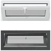 vidaXL Pinceablak RISOR 110 x 40 cm PVC &eacute;s &Uuml;veg Antracitsz&uuml;rke