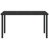 vidaXL Kerti Asztal Fekete 140 x 80 x 73 cm Tömör tíkfa