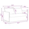 vidaXL Kanap&eacute; Szett 2 pcs S&ouml;t&eacute;tsz&uuml;rke 156 x 82 x 85 cm Sz&ouml;vet