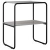 vidaXL Konzolasztal Sz&uuml;rke Sonoma 80 x 42,5 x 70 cm Szerelt Fa