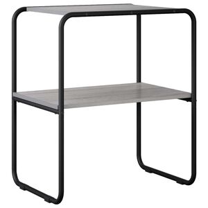 vidaXL Konzolasztal Sz&uuml;rke Sonoma 80 x 42,5 x 70 cm Szerelt Fa