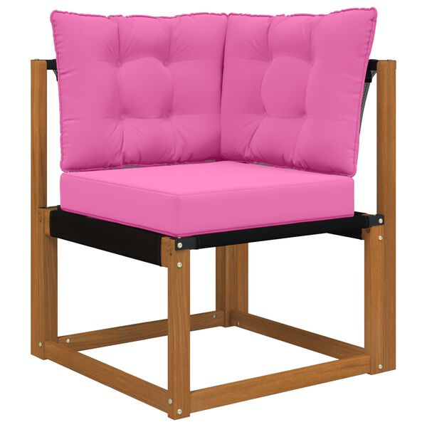 vidaXL K&uuml;lt&eacute;ri kanap&eacute; p&aacute;rna 3 pcs R&oacute;zsasz&iacute;n Poli&eacute;szter