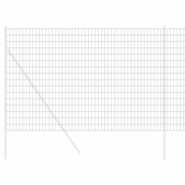 vidaXL Európai Kerítés Szürke 1.6 x 10 m PVC-bevonatú vas