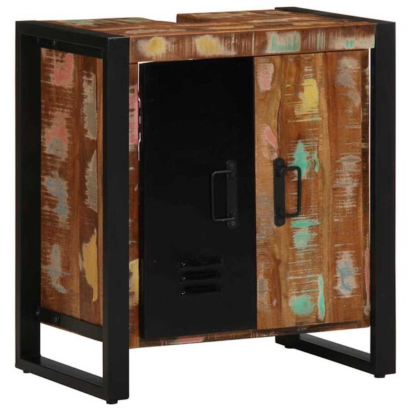 vidaXL Fürdőszoba bútor szett 4 pcs Barna Szilárd Újrahasznosított Fa