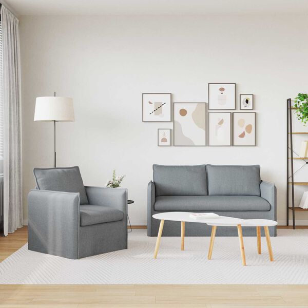 vidaXL Kanap&eacute; 2 pcs Vil&aacute;gossz&uuml;rke 196 x 82 x 85 cm sz&ouml;vet