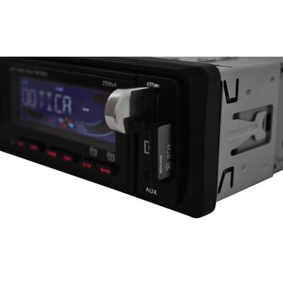 Autórádió MP3 USB SD AUX 4 x 25 W RDS digitális sztereó