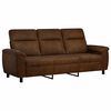 vidaXL Kanap&eacute; Barna 214 x 90 x 95 cm Műsuede Bőr