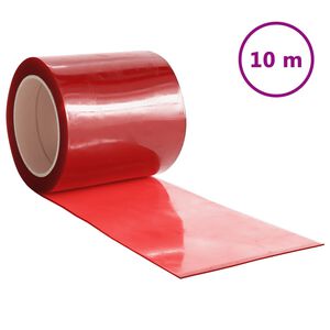 vidaXL piros PVC ajt&oacute;f&uuml;gg&ouml;ny 200 mm x 1,6 mm 10 m