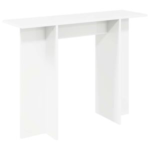 vidaXL Konzolasztal Feh&eacute;r 100 x 30 x 75 cm Szerelt Fa