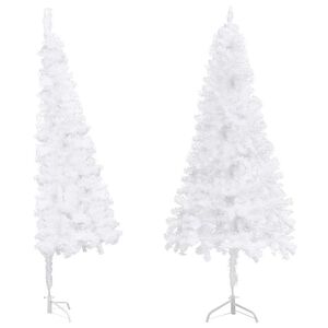 vidaXL feh&eacute;r PVC sarok műkar&aacute;csonyfa 240 cm