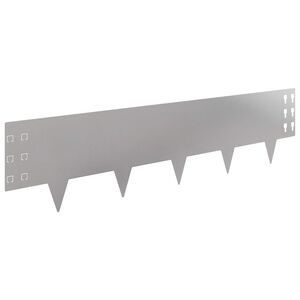 vidaXL Fűszeg&eacute;lyez&eacute;s 30 pcs 100 x 25 cm Ac&eacute;l Ez&uuml;st
