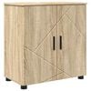 vidaXL F&uuml;rdőszoba Sz&eacute;k&eacute;ny Sonoma t&ouml;lgy 61 x 35 x 64 cm Faanyag & F&eacute;m