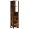 vidaXL f&uuml;st&ouml;s t&ouml;lgy sz&iacute;nű szerelt fa f&uuml;rdőszobaszekr&eacute;ny 35x37,5x166 cm