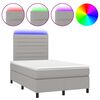 vidaXL vil&aacute;gossz&uuml;rke sz&ouml;vet rug&oacute;s &eacute;s LED-es &aacute;gy matraccal 120x190 cm