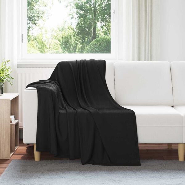 vidaXL Takar&oacute;k 6 pcs Fekete 170 x 130 cm Gyapj&uacute;