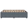 vidaXL sötétszürke bársony ágykeret matrac nélkül 140 x 190 cm