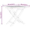 vidaXL 5 részes tömör tíkfa kerti étkezőgarnitúra