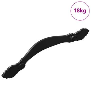 vidaXL Foganty&uacute; 968 db Fekete Cink &Ouml;tv&ouml;zet